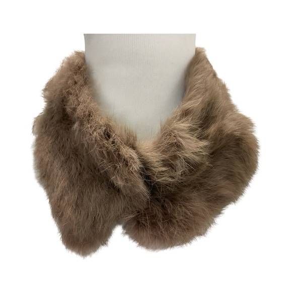 Accessories - Fur and Silk Neck Warmer Scarf